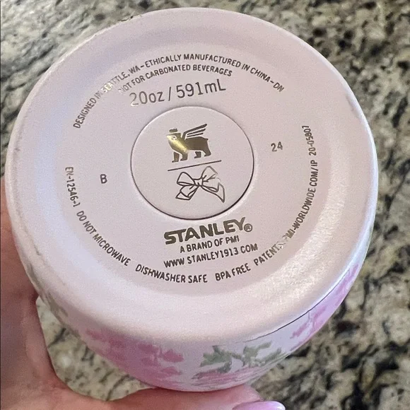 Love Shack Fancy x Stanley 20oz All Day Slim Blooming Heirloom New - Picture 7 of 10